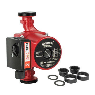 Насос циркуляционный Skiper SP25-40-180 (38-72 Вт, 2700 л/ч, 4 м)