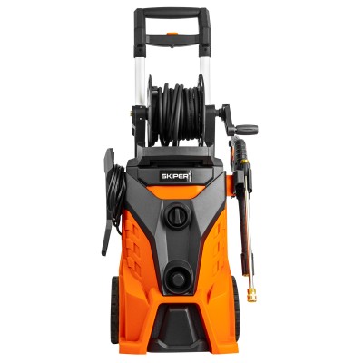 Мойка высокого давления SKIPER PM-210 PRO (2800Вт; 210 Бар; 8м шланг; 19,5кг; бесщ.дв;катушка;щётка)