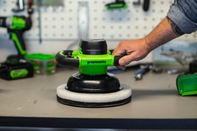 Полировальная машина аккумуляторная Greenworks 24V G24BU10 (без АКБ и ЗУ)