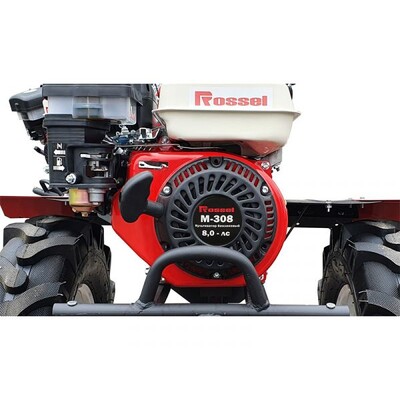 Мотоблок Rossel M-308 с ВОМ + сцепка + фреза