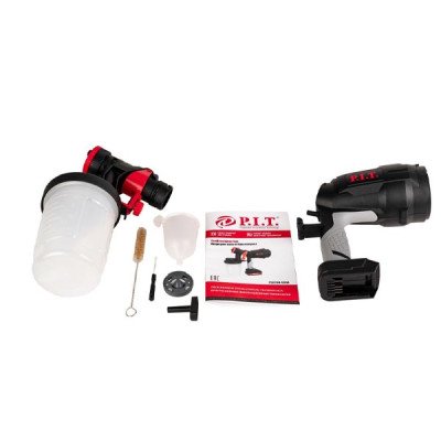 Краскораспылитель аккумуляторный, 20В, SOLO, 700мл/мин, емкость 900мл, давление 0,1-0,2 бар