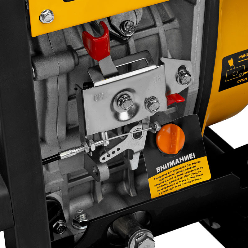 Генератор дизельный DES-55, 5,5 кВт, 230 В, 11 л, ручной стартер// Denzel