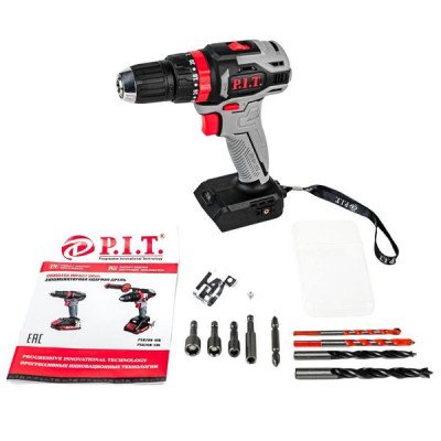 Дрель ударная бесщеточная аккумуляторная, Li-ion, 20В.,38 Нм.,патр.0.8-10мм.,0-450/0-1450 об/мин. Без АКБ и ЗУ. 