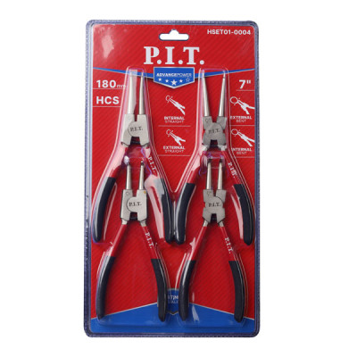 Набор съёмников стопорных колец P.I.T. ADVANCE HSET01-0004,180 мм, 4 шт, разжимная пружина