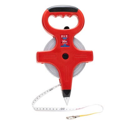 Рулетка геодезическая фибергласовая P.I.T. ADVANCE HTMF03-0030 (30мх12,5мм, винил, открытая)