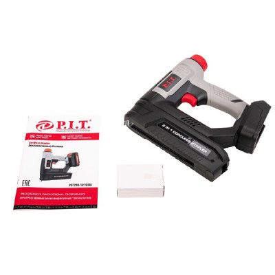 Степлер аккумуляторный, 20В, ск-ть раб. 20шт/мин, магаз. 100шт, скоб. 5,7мм, гвозди 2мм. без ЗУ и АКБ