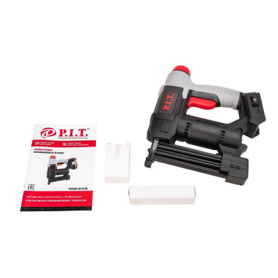 Степлер аккумуляторный, 20В, ск-ть раб. 20шт/мин, магаз. 100шт, скоб. 5,7мм, гвозди 2мм. LED-подсветка. Без АКБ и ЗУ.