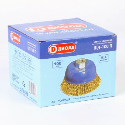 Щетка для ушм чашечная d-100мм (пр.) М14 ЩЧ-100 П