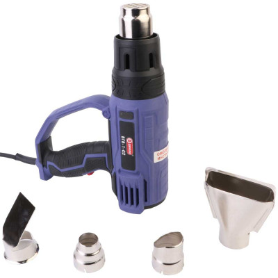 Воздухогрейка горячего воздуха, 2000 Вт, 220В/50Гц, однофазный двигатель, 2 режима 300 л/мин, 500 л/мин