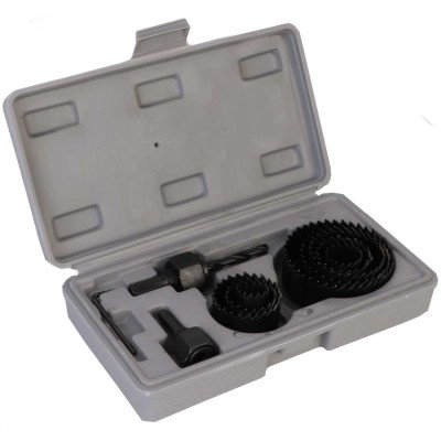 Набор коронок по дереву, НК-19-64 (Ø 19, 22, 29, 32, 38, 44, 51, 64 мм), 12 (предм.)