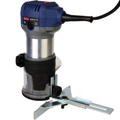Машина фрезерная электрическая с базой для кромочного фрезерования, 750 Вт, 220 В/50 Гц, 10000-30000 об/мин