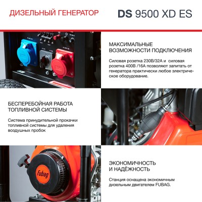 Генератор дизельный FUBAG DS 9500 XD ES