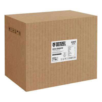 Генератор дизельный DES-85E, 8,5 кВт, 230 В, 16 л, электростартер// Denzel