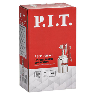 Краскопульт пневматический, 50PSI, сопло 1,5мм, бак 1л, краска260мл/мин, 190л/мин