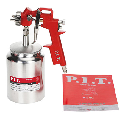 Краскопульт пневматический, 50PSI, сопло 1,5мм, бак 1л, краска260мл/мин, 190л/мин