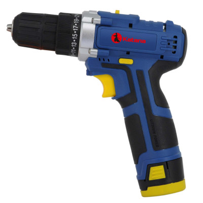 Дрель-шуруповерт аккумуляторный KATANA PROdrive 1215/1 в кор. (12В,1 акк,1,5 А/ч,Li-ion,2 ск, 19 Нм)