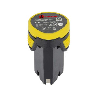 Дрель-шуруповерт аккумуляторный KATANA PROdrive 1215/1 в кор. (12В,1 акк,1,5 А/ч,Li-ion,2 ск, 19 Нм)