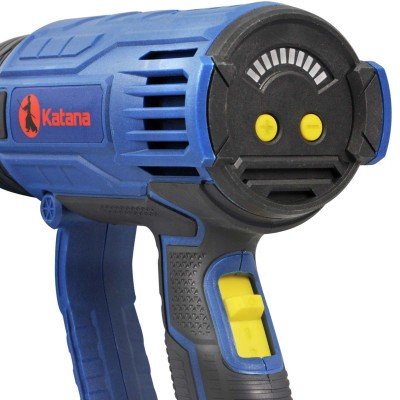 Фен строительный KATANA FS5001 LED (2000 Вт, 2 скор.,60-350/60-600°С,плавная. рег.300/500л/мин,кейс)
