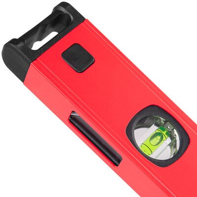 Уровень пузырьковый магнитный P.I.T. ADVANCE HSPL02-0400 (400мм, 3 капсулы, коробчатый,1мм/м)