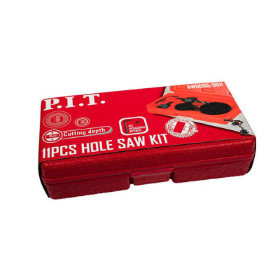 Набор кольцевых пил по дереву P.I.T. 11шт, 19-64 мм