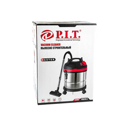 Пылесос, 1,5кВт, 3м. шланг, пылесборн. 20л, нерж. к-с, бум.мешок, 2кВт., подкл.инстр)