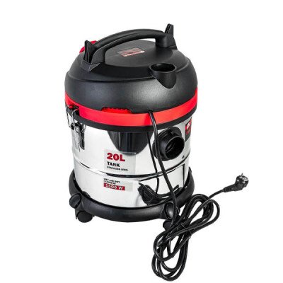 Пылесос, 1,5кВт, 3м. шланг, пылесборн. 20л, нерж. к-с, бум.мешок, 2кВт., подкл.инстр)