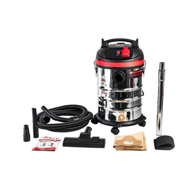 Пылесос, 1,5кВт., 3м. шланг, пылесборн. 30л, нерж. к-с, бум.мешок, 2кВт. подкл.инстр)