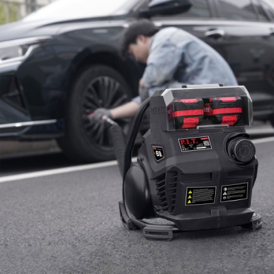 Компрессор аккумуляторный бесщёточный P.I.T. SOLO, 20В, 8 бар, 1.2м³/ч, 20л/мин, бак 4л