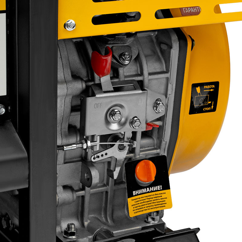 Генератор дизельный DES-85E, 8,5 кВт, 230 В, 16 л, электростартер// Denzel