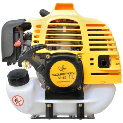 Бензиновый триммер SCORPION, 2600 Вт/3,6 л.с., 52 см.куб., 9300 об/мин