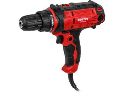 Дрель-шуруповерт WORTEX DR 1025-1 D в кор. 300 Вт, 50 Нм, 2 скор., быстрозажимной патрон: 10 мм