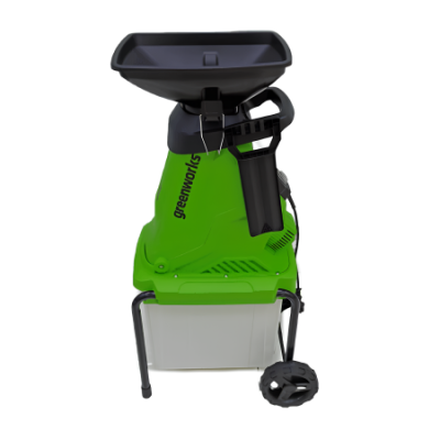 Измельчитель садовый электрический Greenworks 220 В GW-2800SD 2800 Вт с контейнером