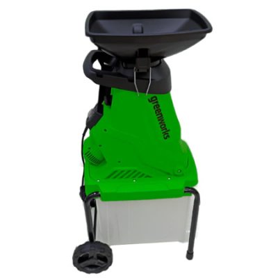 Измельчитель садовый электрический Greenworks 220 В GW-2800SD 2800 Вт с контейнером