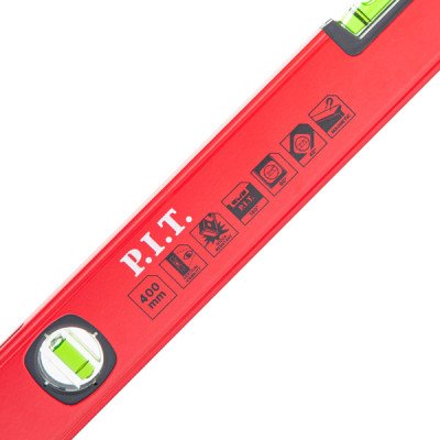 Уровень пузырьковый магнитный P.I.T. ADVANCE HSPL02-0400 (400мм, 3 капсулы, коробчатый,1мм/м)