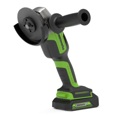 Угловая шлифовальная машина аккумуляторная Greenworks 24V GD24AGK4 (1хАКБ 4 Ач и ЗУ)