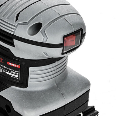 Вибрационная шлифмашина, 240 Вт, подошва 100х110 мм, 14000 ход/мин