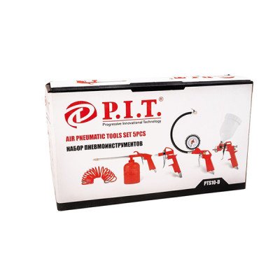 Набор пневмоинструмента (Краск., пистолет д/подкачки, продувки, промывки и смазки, 5м шланг)