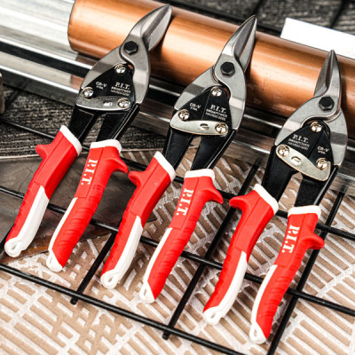 Ножницы по металлу Aviation левый рез P.I.T. DRUA HAVS03-0250, 250мм, рез 40мм, 1,2мм, CR-V