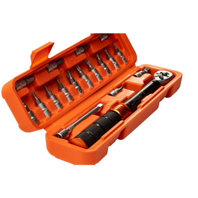 Набор бит с динамометрическим ключом, 18 предметов, 1/4", 2-24 Нм