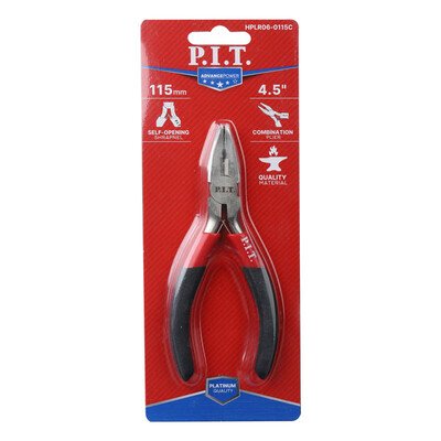 Плоскогубцы мини комбинированные P.I.T. ADVANCE HPLR06-0115C, 115 мм, CR-V, 63HRC, пружина