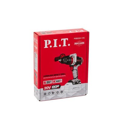 Дрель ударная бесщеточная аккумуляторная, 20 В, 0-600/2100 об/мин, 110 Hm, 13 мм, 2 ск.