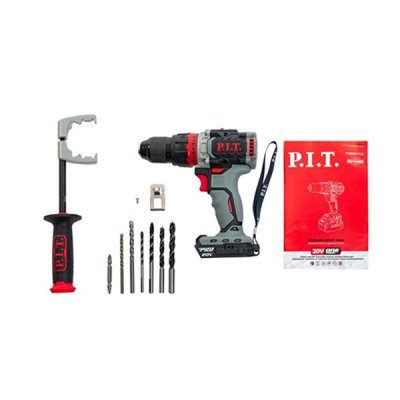 Дрель ударная бесщеточная аккумуляторная, 20 В, 0-600/2100 об/мин, 110 Hm, 13 мм, 2 ск.