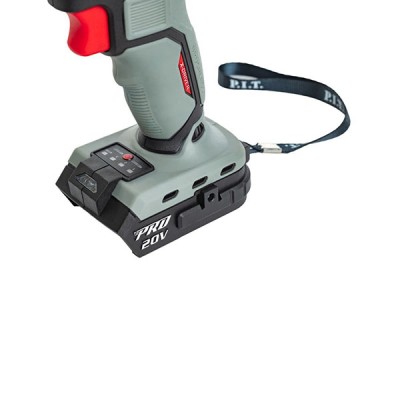 Гайковерт ударный бесщеточный аккумуляторный, Li-ion, 20В., 300 Нм., 0-1200/0-1900/0-2400 об/мин, без АКБ и ЗУ