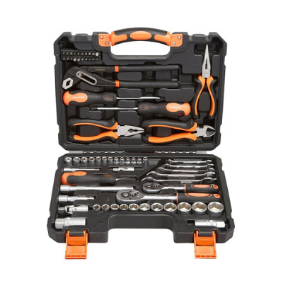 Набор инструментов MaxPiler, 65 предметов, 3/8" и 1/4", CrV