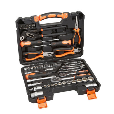 Набор инструментов MaxPiler, 65 предметов, 3/8" и 1/4", CrV