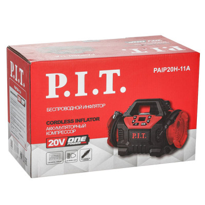 Компрессор аккум., 20В+12В, 9 л/мин, рег. давления, 0-11бар/160pci/1100кПа