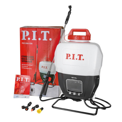 Аккумуляторный опрыскиватель, 20 В, 0,45 МПа, 15 л