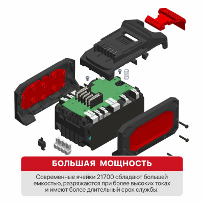 Аккумулятор бивольтовый OnePower 20В/40В,4Ач/8Ач, li-Lon, индикация заряда, плата
