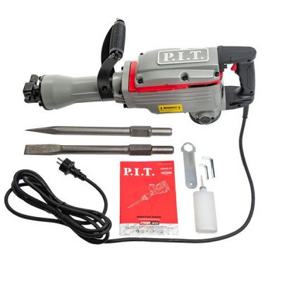 Молоток отбойный, 220 В/50 Гц, 1700 Вт, 42 Дж, 1850 уд/мин, шестигранник 30 мм. PIT