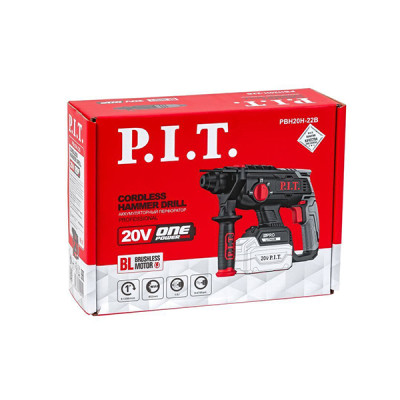 Перфоратор аккумуляторный, 20 В, 22 мм, 1,8 Дж, 0-1350 об/мин, 0-4700 уд/мин. Без АКБ и ЗУ.